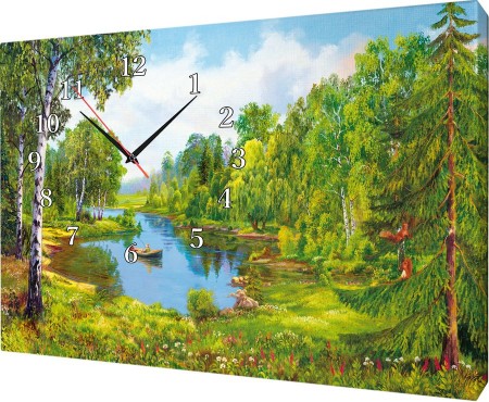 Часы на холсте 40х50 У444